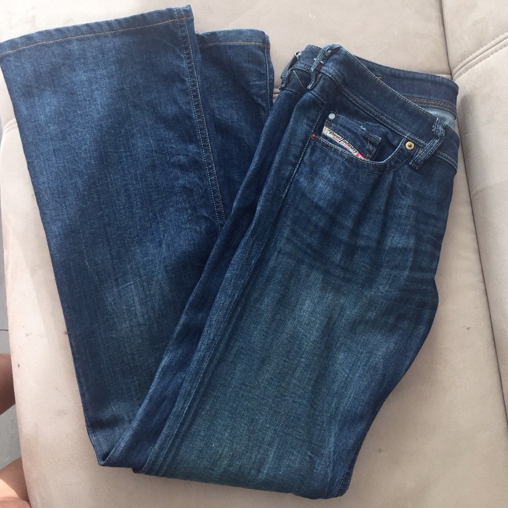 Diesel Women's Dark Blue Bootcut Jeans